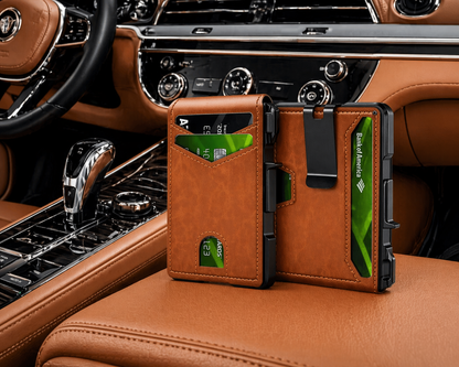 RFID Blocking Metal Pop-Up Card Wallet