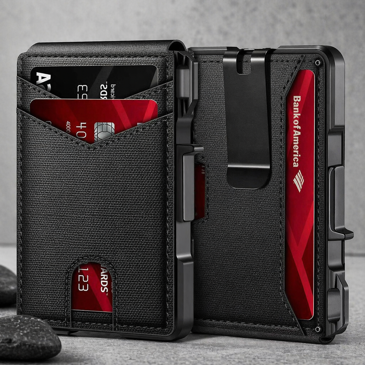 RFID Blocking Metal Pop-Up Card Wallet
