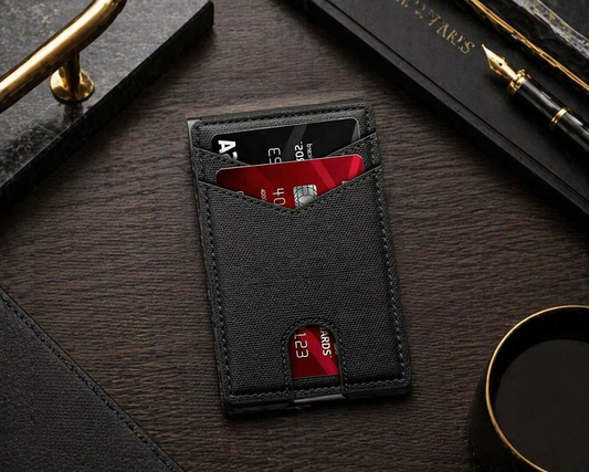 RFID Blocking Metal Pop-Up Card Wallet