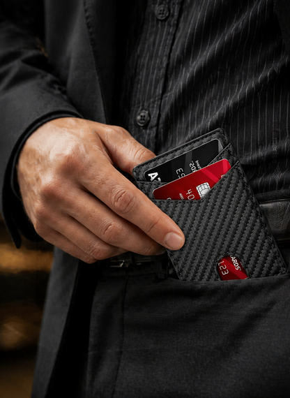 RFID Blocking Metal Pop-Up Card Wallet