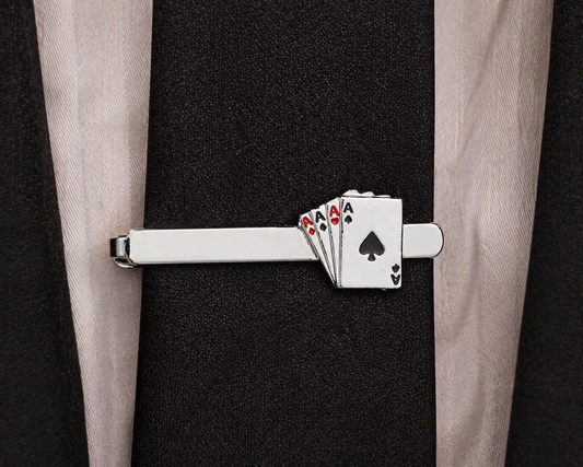All Ace Poker Tie Clip
