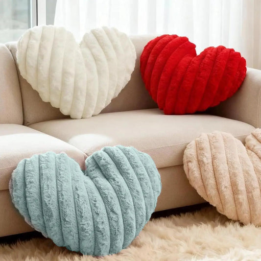 Plush Heart Accent Cushion