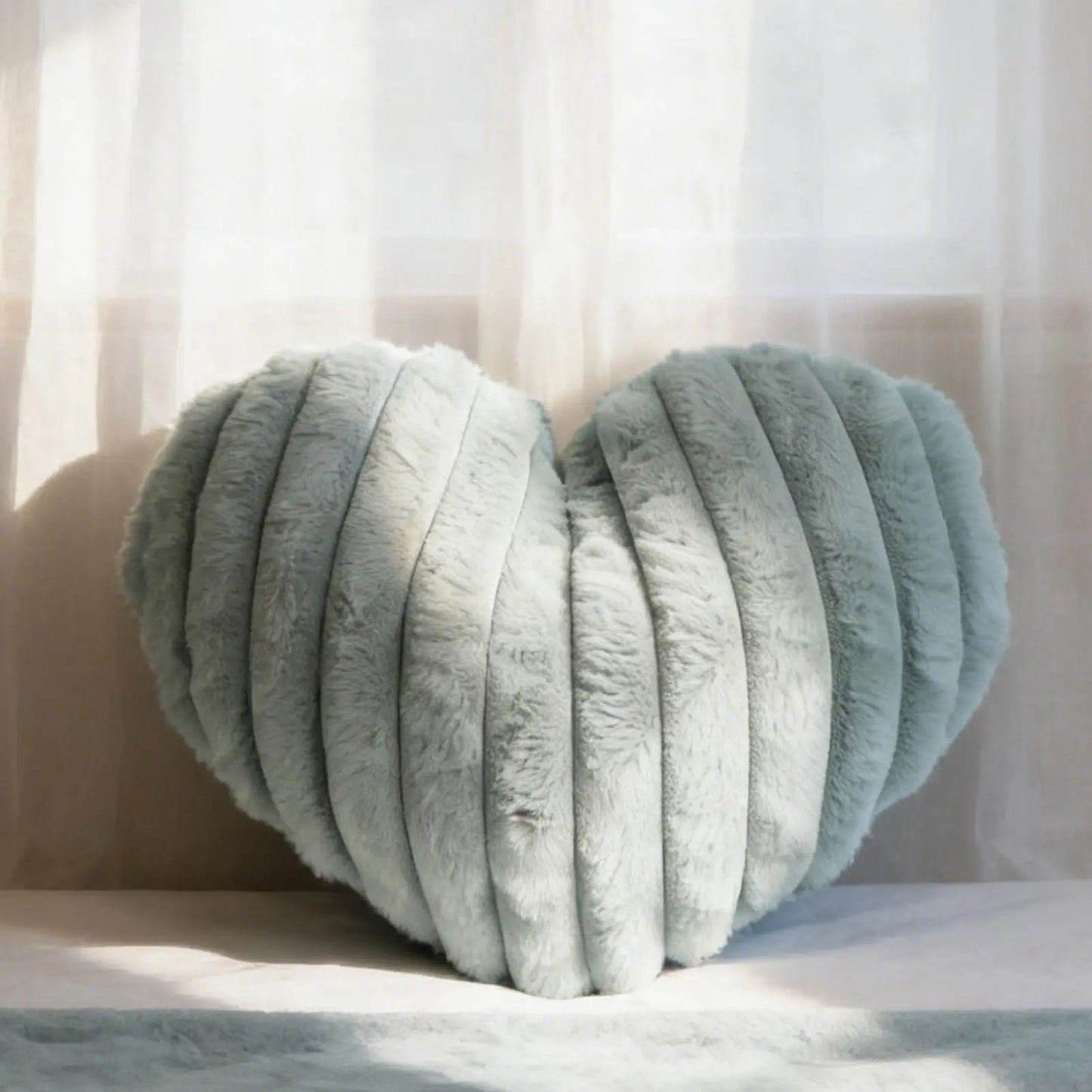 Plush Heart Accent Cushion