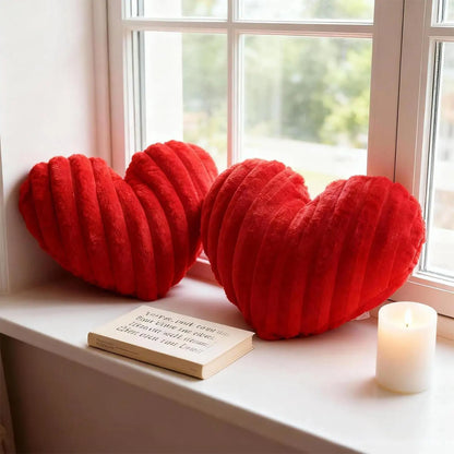Plush Heart Accent Cushion