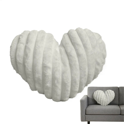 Plush Heart Accent Cushion