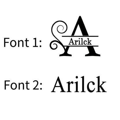 Two instances of the 'Arilck' font on a white background
