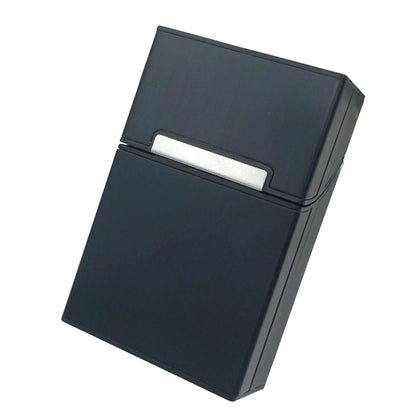 Black cigarette case on a white background