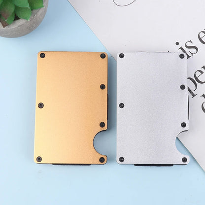 Slim RFID Card Holder Wallet with Money Clip
