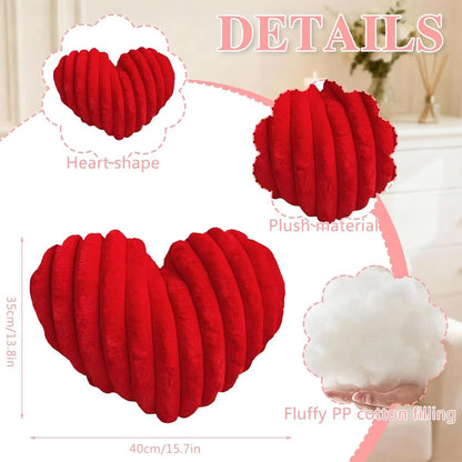 Plush Heart Accent Cushion