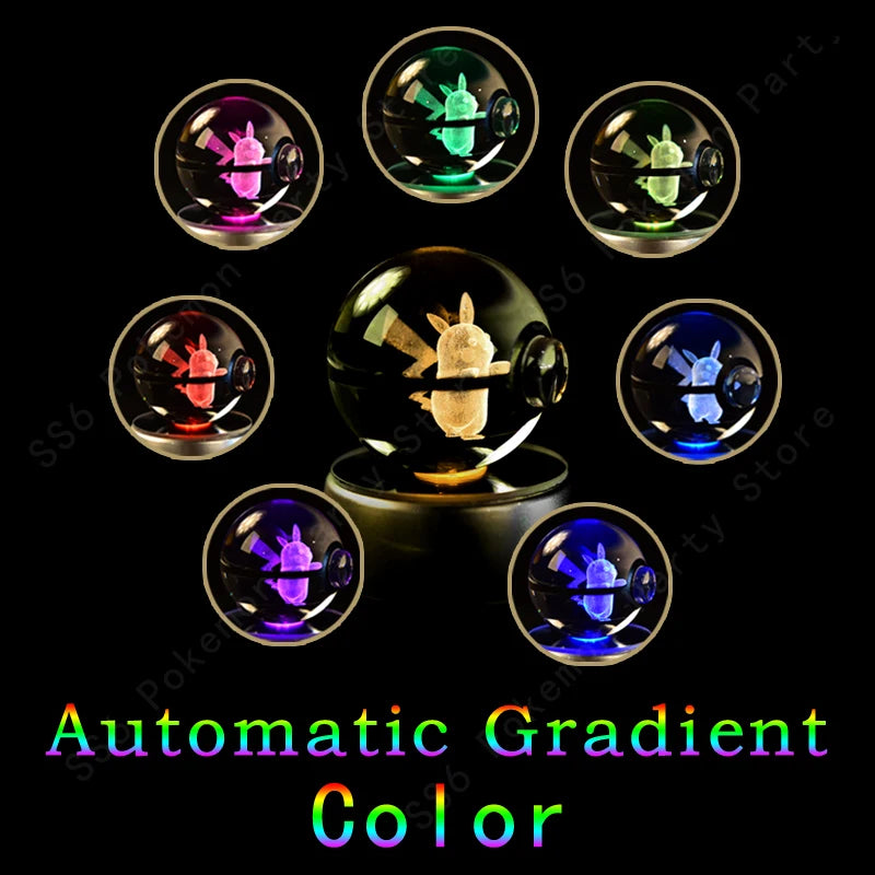 Colorful gradient light balls on a black background with 'Automatic Gradient Color' text.