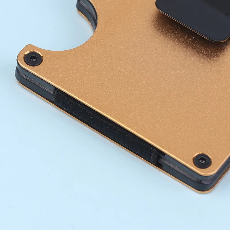 Slim RFID Card Holder Wallet with Money Clip