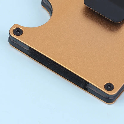 Slim RFID Card Holder Wallet with Money Clip
