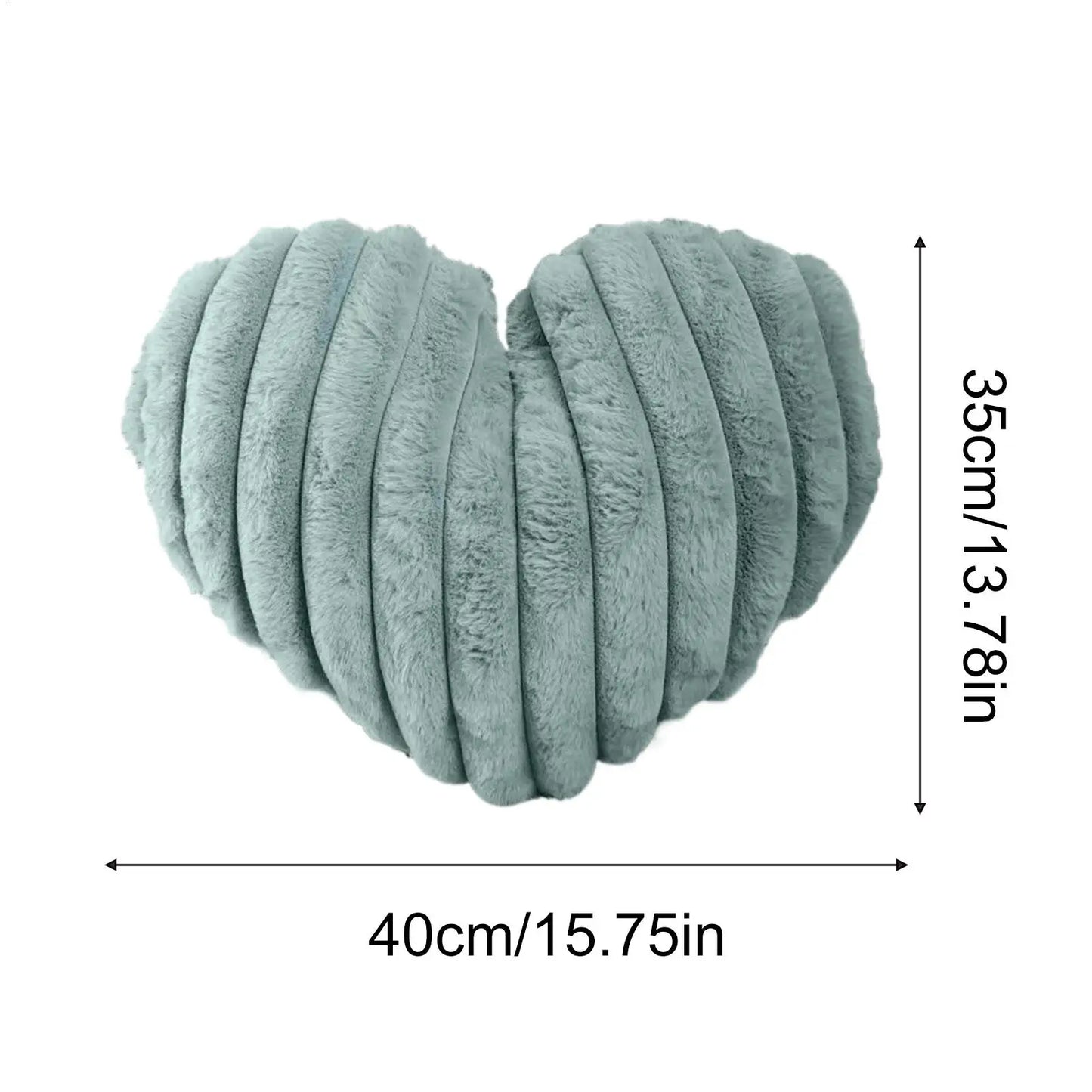 Plush Heart Accent Cushion