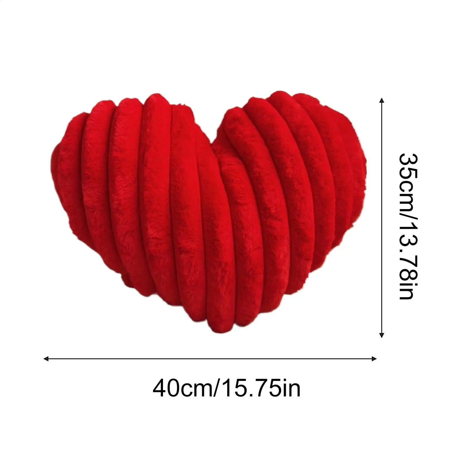Plush Heart Accent Cushion