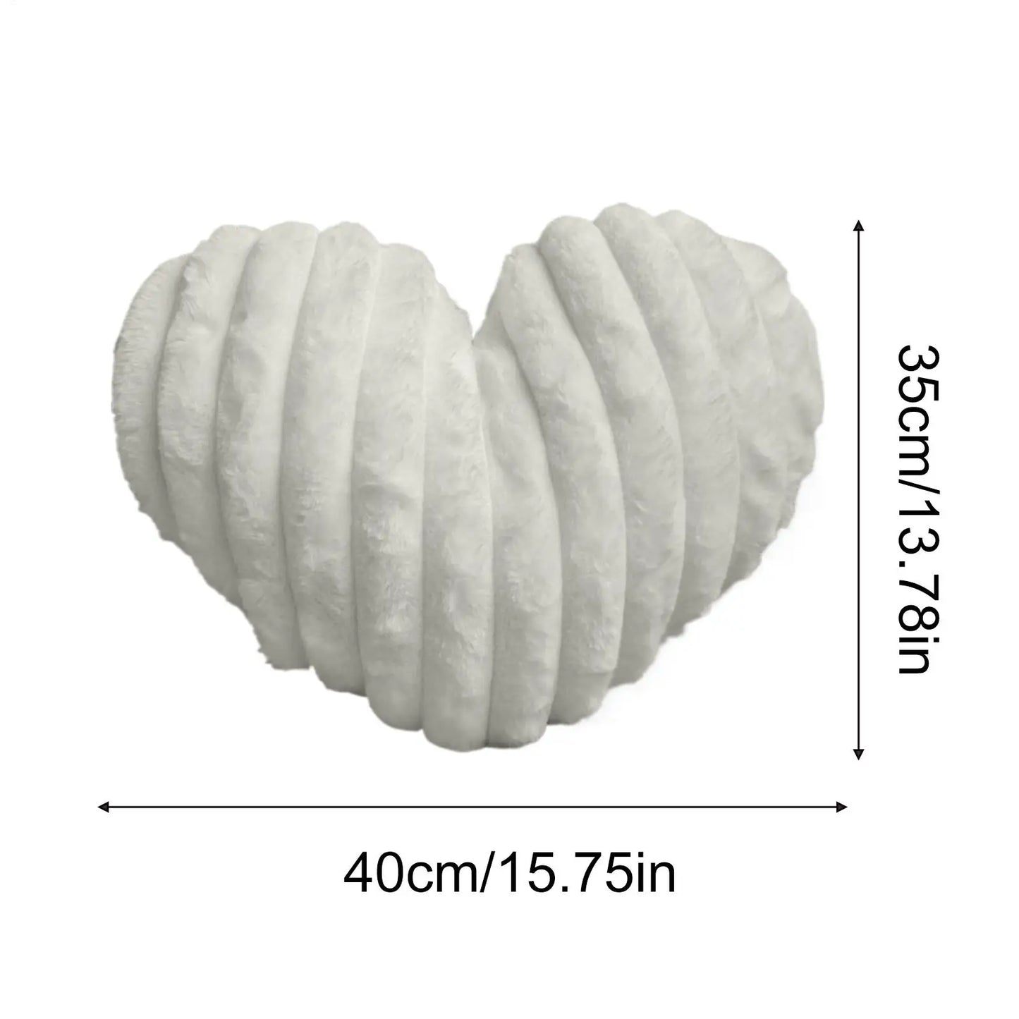 Plush Heart Accent Cushion