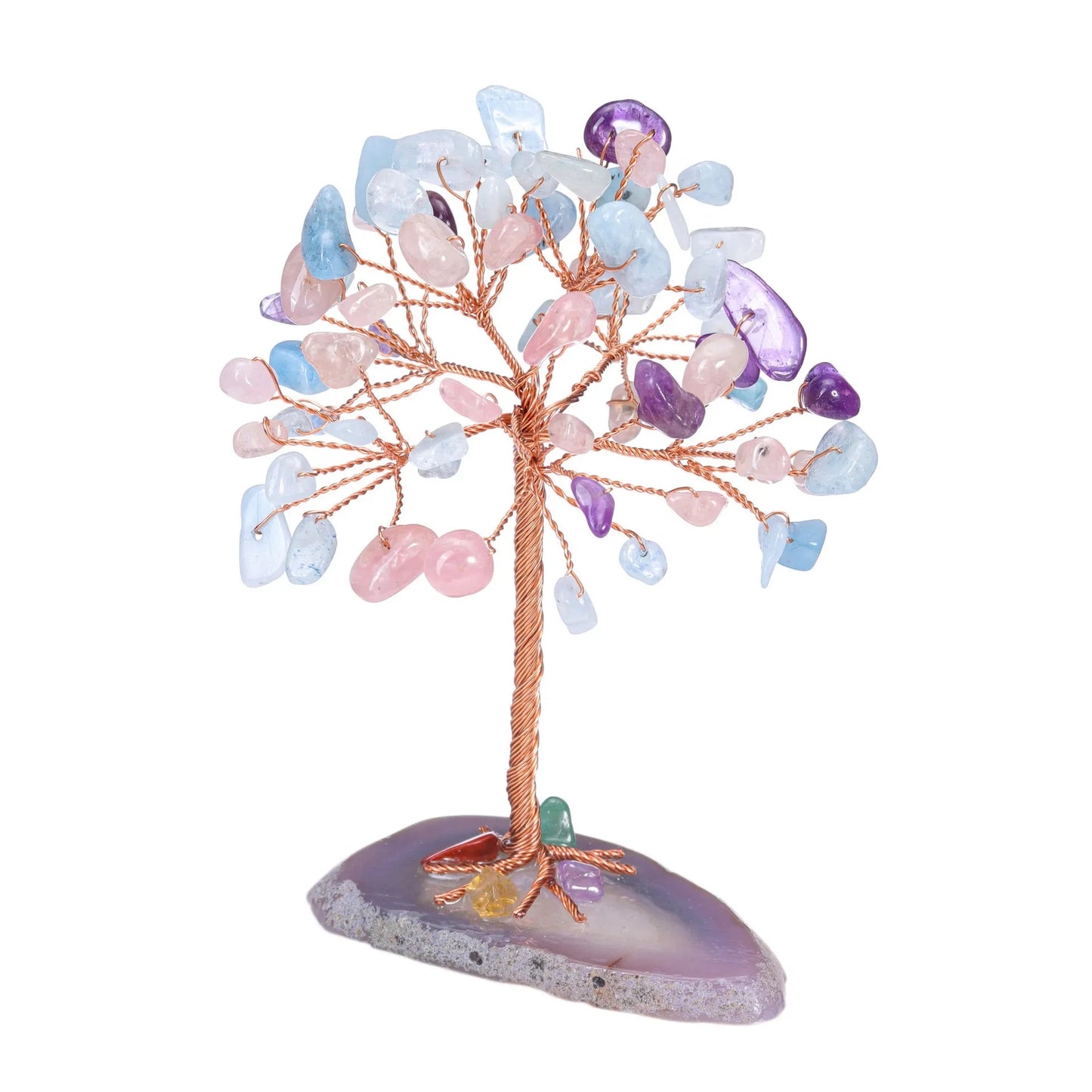 Decorative crystal tree on a white background